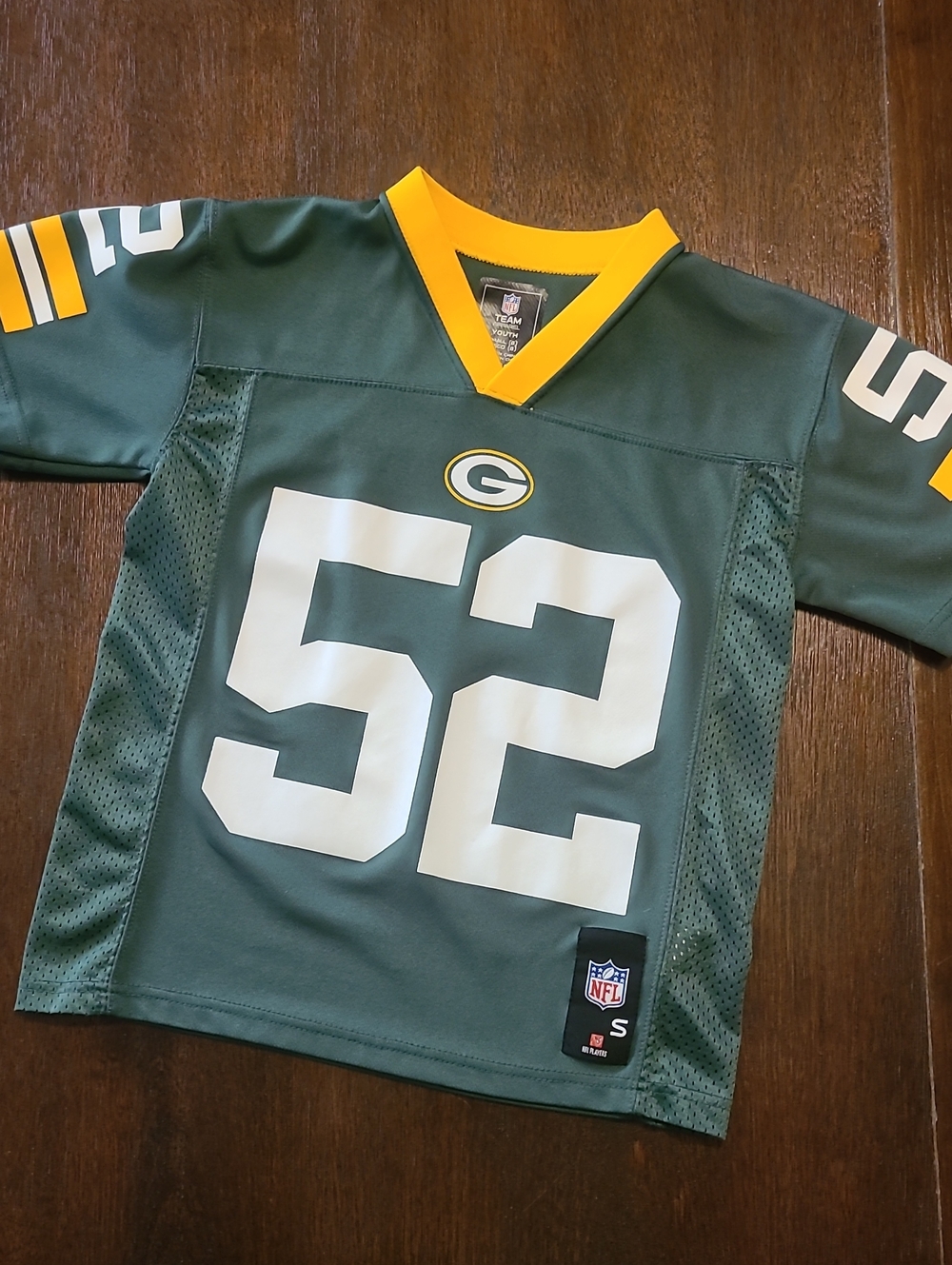 Green Bay Packers Kids Jersey - Green & Yellow - 52 Matthews